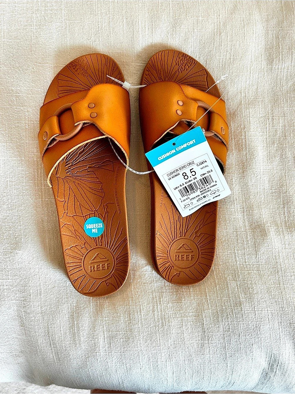 Reef Cushion Soho Cruz Women's Brown Sandals US 8.5 NWT